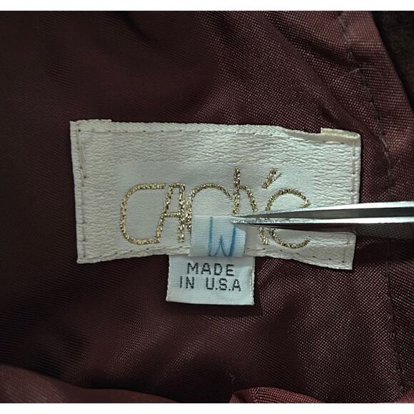 Vintage Cache Women’s Size 12 100% Suede Leather Brown Pants - Picture 7 of 8